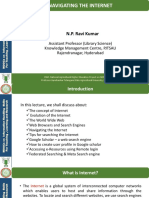 Navigating The Internet (WWW) by Mr. N.P. Ravi Kumar