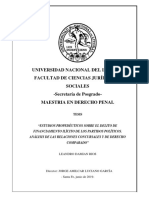 Universidad Nacional Del Litoral Facultad de Ciencias Jurídicas Y Sociales - Secretaría de Posgrado-Maestria en Derecho Penal