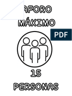 Cartel de Aforo Máximo