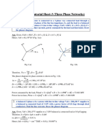 Solution of Tutorial Sheet-3 (Three Phase Networks) : Ans. Given, - Vab - 45kV, ZL (0.5 + j3), Z (4.5 + j9)