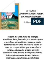 A Teoria Comportamentalista Da Aprendizagem