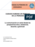 La Comunicacion en Salud Desde Las Perspectivas Etica, Asistencial, Docente y Gerencial