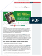 Goat Farming Project Report - Investment, Expenses & Profit