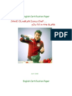 Jamie Oliver, An Icon, A Chef You Fill in The Blank: English Certification Paper