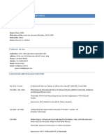 Personal Data: Curriculum Vitae of Mauro Melli