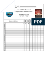 Lista de Chamada ADULTO EBDMAIS 1 TRIMESTRE