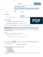 Tema 3 Algebra II Ecuaciones Inecuaciones y Sistemas