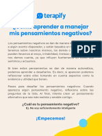 Ebook - Cómo Aprender A Manejar Mis Pensamientos Negativos