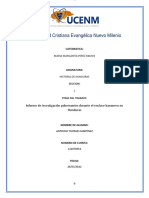 Informe de Investigación Gobernantes Durante El Enclave Bananero en Honduras