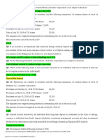 Cash Dividends Received by Resident Foreign Corporation