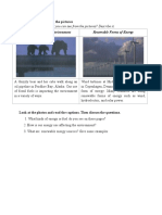 Fossil Fuels and The Environment Renewable Forms of Energy: Task A: Understanding The Pictures