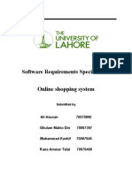 Software Requirements Specification Online Shopping System