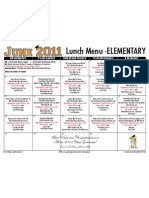 EL Lunch Menu June 11