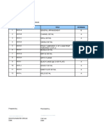 Engineering Drawing List: S/N Doc. No Title Revision