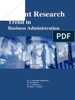 Recent Research Trends in Business Administration