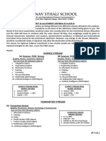 (A) Science PCM Group (B) Science PCB Group: Subject & Allotment Criteria in Class Xi