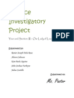 Science Investigatory Project III