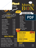 Munch Box Updates Menu