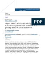 Object Detection in Satellite Images by Faster R-CNN Incorporated With Enhanced ROI Pooling (FrRNet-ERoI) Framework