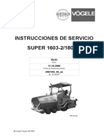 FInisher - Bogele Instruciones de Servcio 1603-2 1803-2