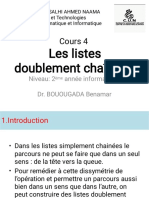 Cours 4 - Listes Doublement Chainées