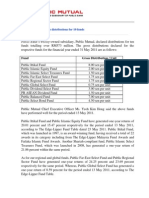 Public Mutual Declares Distributions For 10 Funds