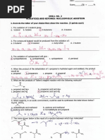 Answer Key Assignment No. 5 Aldehydes and Ketones