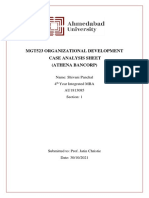 Mgt523 Organizational Development Case Analysis Sheet (Athena Bancorp)