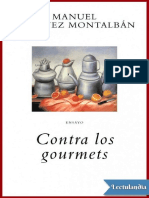 Contra Los Gourmets - Manuel Vazquez Montalban