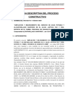 Memoria Descriptiva Del Proceso Constructivo JPV - I