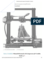 Manual Del Usuario de La Impresora 3D Creality Ender-3 - Manuales +