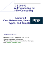 CS 294-73 Software Engineering For Scientific Computing