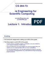 CS 294-73 Software Engineering For Scientific Computing: Pcolella@berkeley - Edu Pcolella@lbl - Gov