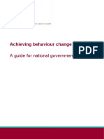 Achieving Behaviour Change: A Guide For National Government