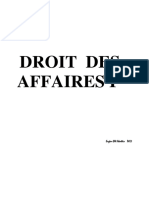 Cours de Droit Des Affaires 1 L3 Finance