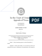 In The Court of Criminal Appeals of Texas: Appellant