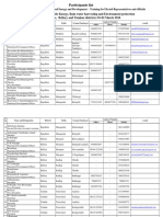 Participants List