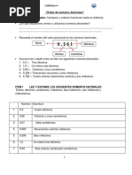 5° Guía Decimales para Evaluación Sumativa