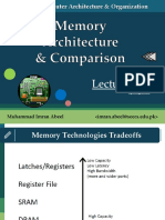 Lecture 5 - Introduction To Memory Architecture