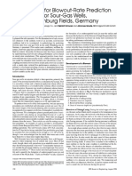 A Method For Blowout-Rate Prediction For Sour-Gas Wells, Oldenburg Fields, Germany