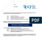 Food Manufacturing Ed9 Public Comment