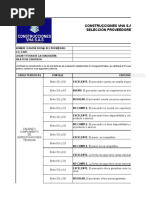 Selección y Evaluacion Proveedores