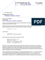 Class String: Charsequence Comparable Serializable