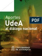 Aportes UdeA Al Diálogo Nacional - 2022