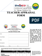 Appraisal Form - Presentation - Explanation - Payawal Edd