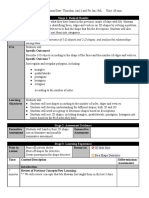 2d and 3d Shapes Sequence Lesson Plan