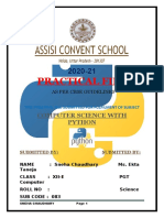 Computer Science With Python Practical File