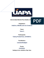 Tarea 5 - Analisis y Modiicacion de Conducta