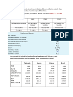 Ejercicios Partidas Arancelaria