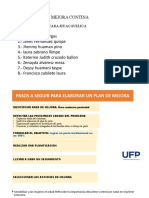 Plan de Mejora Continua - Modulo 5